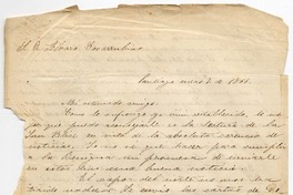 [Carta] 1866 enero 9, Santiago [al] S. D. Alvaro Covarrubias 2 de enero 1866