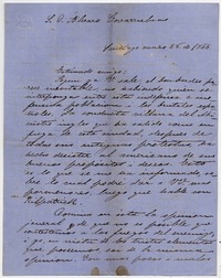 [Carta] 1866 marzo 28, Santiago [al] S. D. Álvaro Covarrubias