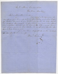 [Carta] 1865 M[ar]zo 10, Canteras, [a] Álvaro Covarrubias