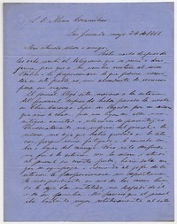 [Carta] 1866 Mayo 24 [a] Álvaro covarrubias