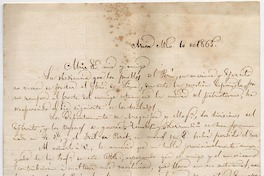 [Carta] 1865 set[iembre] 1 , Arica [a Álvaro Covarrubias]