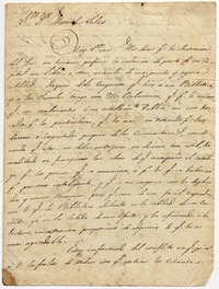 [Carta] 1819 M[ar]zo 30, [Santiago?] [al] Sor Dn. Manuel Salas