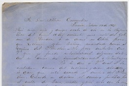 [Carta] 1867 febrero 23, Guaico (Curicó) [a] Señor Álvaro Covarrubias