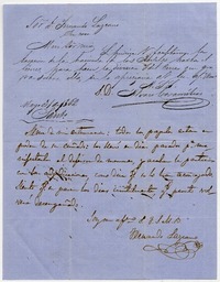 [Carta] 1862 Mayo 31, Santiago [a] Fernando Lazcano
