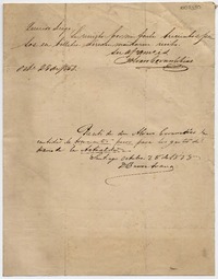 [Carta] 1858 Oct[ubr]e 28 [Santiago] [a] Diego [Barros Arana] :