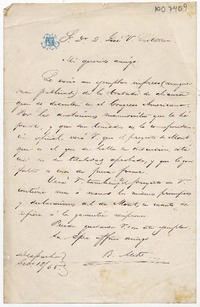 [Carta 18] 65 Feb[rer] o 18, [a] Sr. D. José V. Lastarria