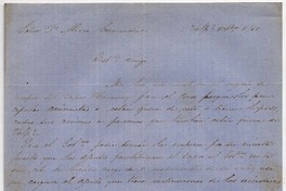 [Carta] [18]65 octbre. 8, Valp. Señor Dn. Alvaro Covarrubias : Estdo. amigo