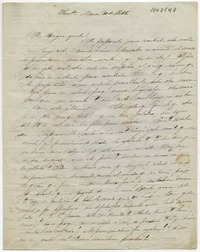 [Carta] 1848 Marzo 30, Santiago [a] Benigna Ortúzar