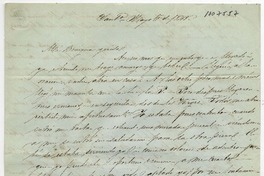 [Carta] 1848 Mayo 5, Santiago [a] Benigna Ortúzar