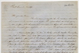 [Carta] 1849 Diciembre 8, Santiago [a] Doña Benigna Ortúzar de Covarrubias