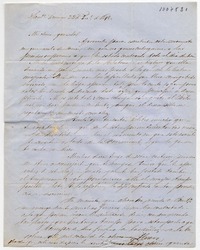 [Carta] 1849 Diciembre 23, Santo Domingo, [a] Benigna Ortúzar de Covarrubias