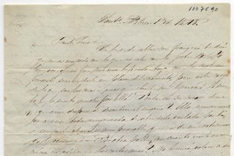 [Carta] 1848 febrero 13, Santiago [a] Luis Ortúzar