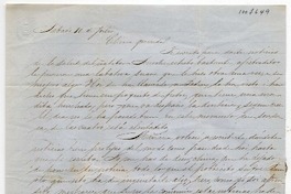 [Carta] [1852] Julio 10, Santiago, de [a] Benigna Ortúzar de Covarrubias.