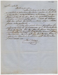 [Carta] [1852?], [Santiago?] Sra. Da. Benigna Ortúzar de Covarrúbias