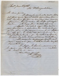 [Carta] 1852 Junio 18, Sant[iag]o Sra. Da. Benigna Ortúzar de Covarrúbias