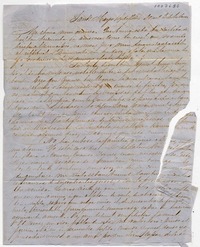 [Carta] 1854 Mayo Dom[ing]o 14 9 de la tarde, Sant[iag]o Sra. Da. Benigna Ortúzar de Covarrúbias