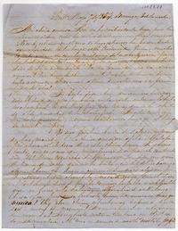 [Carta] 1854 Mayo 7, Sant[iag]o Sra. Da. Benigna Ortúzar de Covarrúbias