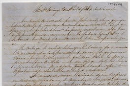 [Carta] 1854 Abril 9 Domingo, Sant[iag]o Sra. Da. Benigna Ortuzar de Covarrúbias