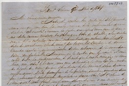 [Carta] 1854 Abril 7 Viernes, Sant[iag]o Sra. Da. Benigna Ortuzar de Covarrúbias