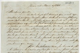 [Carta] 1854 Marzo 15 Jueves, [Santiago] [para Benigna Ortuzar de Covarrúbias]