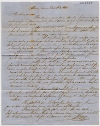 [Carta] 1854 f[ebrer]o 29 Jueves, [San José de Maipo] Sra. Da. Benigna Ortúzar de Covarrúbias