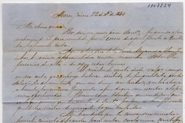 [Carta] 1854 f[ebrer]o 29 Jueves, [San José de Maipo] Sra. Da. Benigna Ortúzar de Covarrúbias
