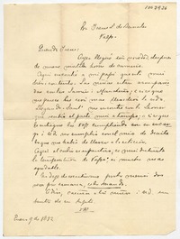 [Carta] 1892 Enero 9, Valp[araís]o Para Irene L. de Bernales