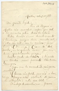 [Carta] [18]88 Abril 12, Malloa Mi querida hijita