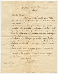 [Carta] [18]95 N[ovie]m[br]e 23, [Malloa?] Par[a] Doña Irene L. de Bernales