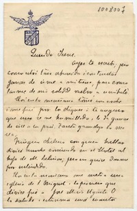 [Carta] [1904?] Marzo 28, [Buenos Aires] Querida Irene