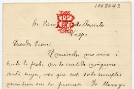 [Carta] 1891 Dic[iembre] 25, [Malloa] Para Irene L. de Bernales Valp[araís]o