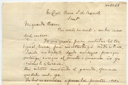 [Carta] [18]95 Nov[iembre] 24, [Malloa?] Par[a] Doña Irene L. de Bernales