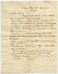 [Carta] [18]95 Nov[iembre] 24 Par[a] Doña Irene L. de Bernales