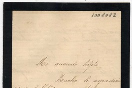 [Carta] [1883?], [Guaico?] Mi querido hijito