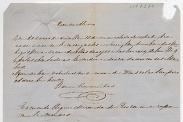 [Carta] [1862] [a] Don Alvaro Covarrubias