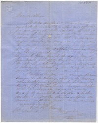 [Carta] 1861 Octubre 25, [a] Alvaro Covarrubias