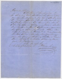 [Carta] 1861 setiembre 27 [a] Alvaro Covarrubias