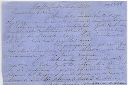[Carta] 1864 Febrero 12, Valparaíso [a] Benigna Ortúzar de Covarrubias