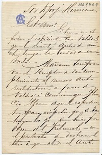 [Carta] 1880 Dic[iembre] 14, Sant[iag]o Sor A Jorge Huneeus