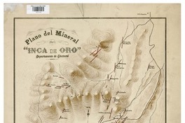Plano del Mineral del Inca del Oro, Departamento Chañaral