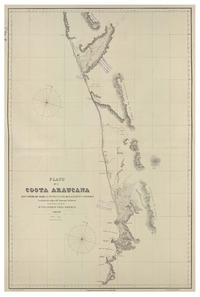 Plano de la Costa Araucana : que comprende desde la Punta Cauten hasta la Punta Chanchan