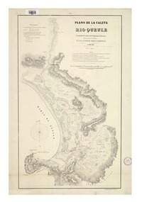 Plano de la caleta y Río Queule