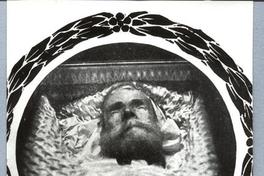 Retrato de don Diego Barros Arana en la urna mortuoria