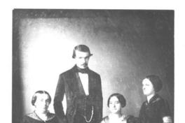 Diego Barros Arana junto a su madre