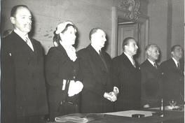 [Gabriel González Videla y Fernando Alessandri]