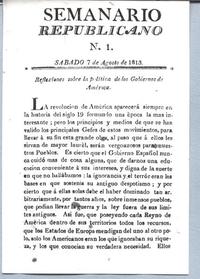 Semanario Republicano N. 1.