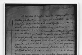 [Manuscrito de Bernardo O'Higgins]