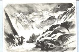 [El artista en la cordillera]