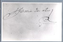 [Firma de J. García del Río]