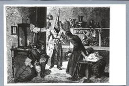 ["El Cucurucho", ingresa a una casa causando terror, óleo de Manuel Antonio Caro]